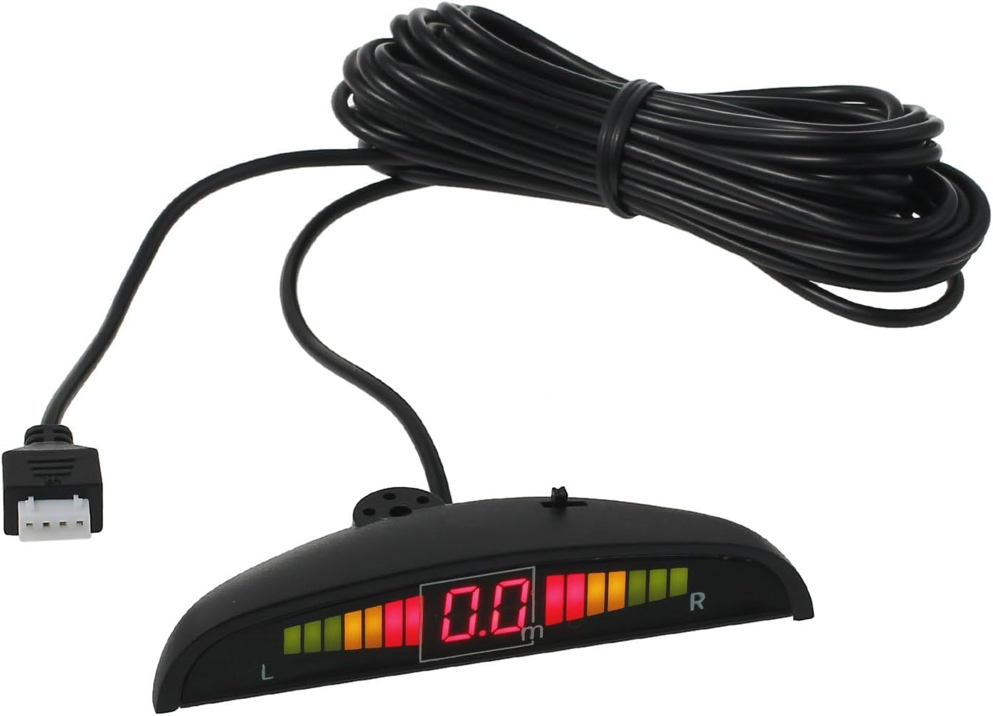 AUTOUTLET Rear Reversing Car Parking Sensors 4 Sensors Kit Audio Buzzer Alarm LED Display, DC 12 V
