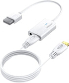 AUTOUTLET Wii to HDMI Converter 1080P 5ft/150cm for Full HD Device, Adapter with HDMI Male Cable Output Compatible with Nintendo Wii, Wii U, HDTV, Monitor-Supports All Wii Display Modes