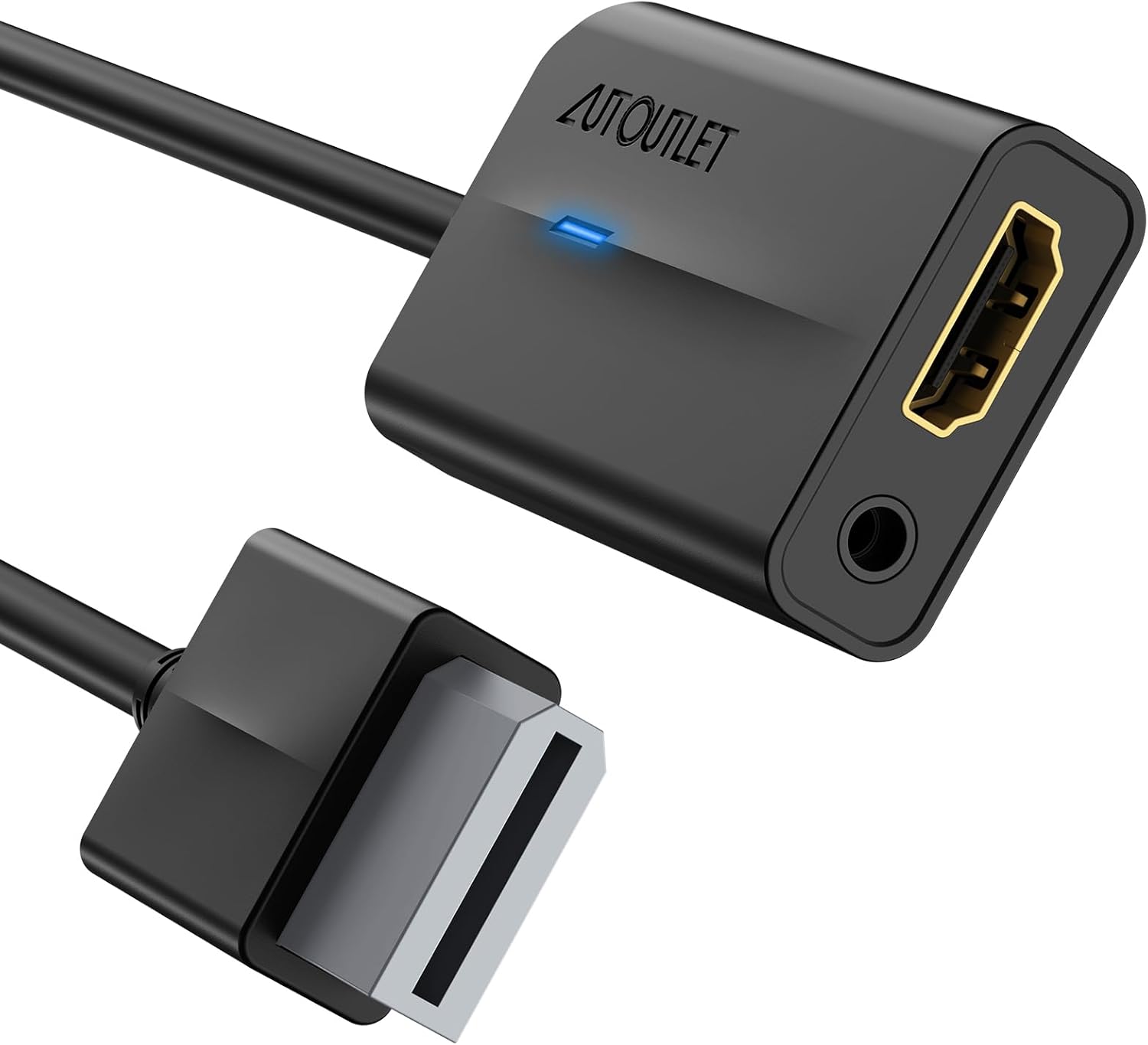 AUTOUTLET Wii to HDMI Converter 1080P for Full HD Device, Wii HDMI Adapter with 3,5mm Audio Jack&HDMI Output Compatible with Nintendo Wii, Wii U, HDTV, Monitor-Supports All Wii Display Modes 720P