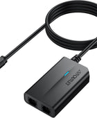 AUTOUTLET 1 in 2 Out Fiber Optic Splitter, Digital Optical Audio Splitter Supports PCM2.0, DTS, Dolby-AC3, Compatible with HDTV, PS4, Xbox & Home Theater Systems