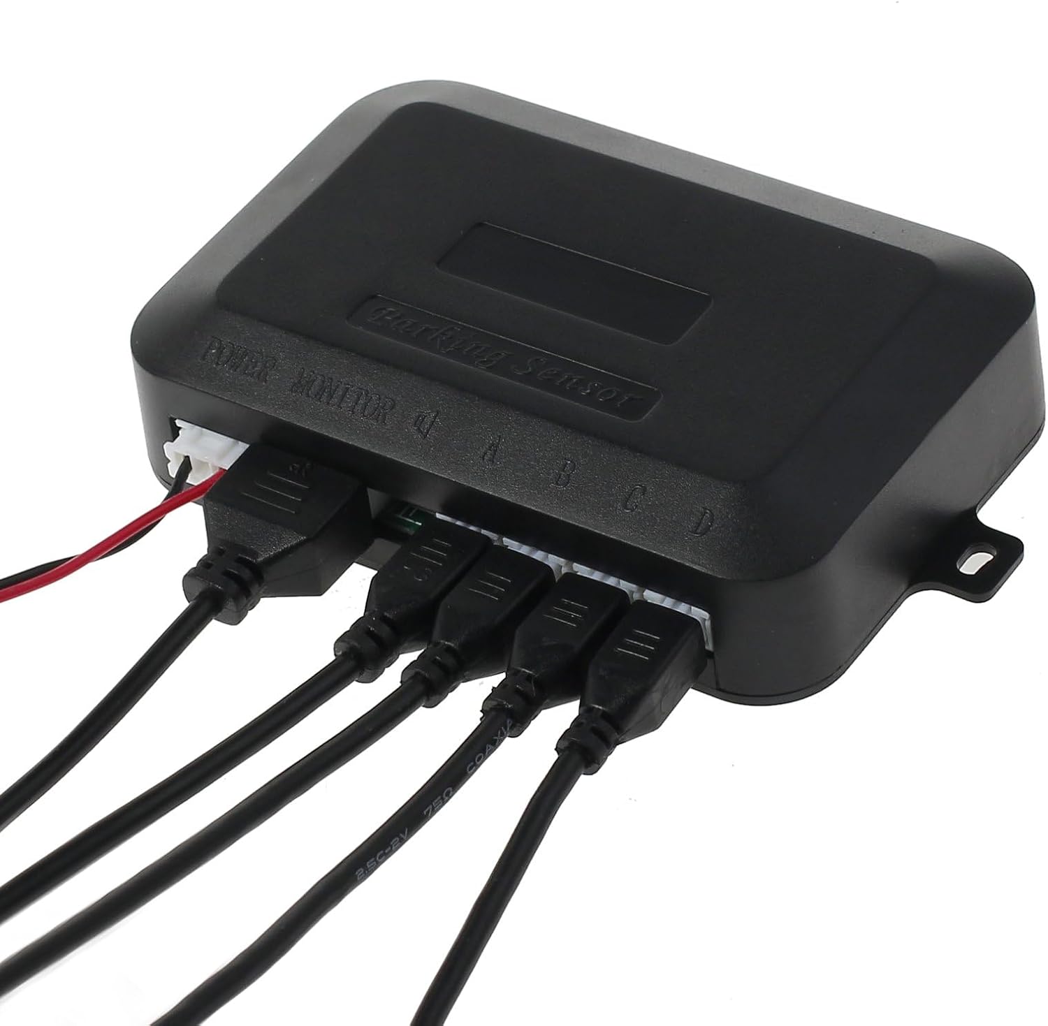 AUTOUTLET Rear Reversing Car Parking Sensors 4 Sensors Kit Audio Buzzer Alarm LED Display, DC 12 V