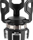 AUTOUTLET Versatile Round Cup Holder Expander ALL BLACK, Adjustable for Diameter 7.1-9.5 cm, Securely Holds Cups, Water Bottles, and Travel Mugs in Your Car