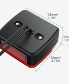 AUTOUTLET 2 x Rear Lights Taillight Set for Trailers, Wired with Screw Assembly 7.5 m Cable, 7-pin Plug, Taillights Trailer Lighting with E-standard Approved for Road Traffic