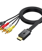 AUTOUTLET Scart auf HDMI Konverter, 1080P Scart auf HDMI Adapter unterstützt 16:9/4:3 Konvertierung, PAL/NTSC, Scart to HDMI mit 150cm Männlich-Scart-Kabel, Scart HDMI Adapter für HDTV VCR VHS DVD