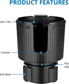 AUTOUTLET Adjustable Car Cup Holder Expander - Universal Fit for Yeti, Hydro Flask, 32/40oz & Large Bottles/Mugs (2.5