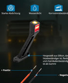 AUTOUTLET LED Begrenzungsleuchten Anhänger, 2PCS Positionsleuchten 10-30V Wasserdicht, Seitenleuchten mit Dual-E9-Mark & Gummistiel Basis, Positionsleuchte Seitenmarkierungsleuchten für LKW PKW(187mm)