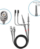 AUTOUTLET P6100 100MHz Oscilloscope Clip Probes with BNC to Minigrabber Test Lead Kit 2 Attenuation Options 1x 10x Universal Oscilloscope Probes Kit