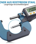 AUTOUTLET Micrometer Digitale Bügelmessschraube 25-50mm/ 0.001mm, Hohe Präzision LCD Digitale Mikrometer Mikrometerschieber Länge Messwerkzeug Mikrometer 0.001mm(0.00005