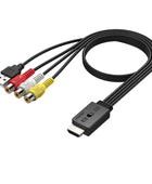 AUTOUTLET Scart auf HDMI Konverter, 1080P Scart auf HDMI Adapter unterstützt 16:9/4:3 Konvertierung, PAL/NTSC, Scart to HDMI mit 150cm Männlich-Scart-Kabel, Scart HDMI Adapter für HDTV VCR VHS DVD