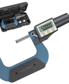 AUTOUTLET Micrometer Digitale Bügelmessschraube 25-50mm/ 0.001mm, Hohe Präzision LCD Digitale Mikrometer Mikrometerschieber Länge Messwerkzeug Mikrometer 0.001mm(0.00005