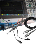 AUTOUTLET P6100 100MHz Oscilloscope Clip Probes with BNC to Minigrabber Test Lead Kit 2 Attenuation Options 1x 10x Universal Oscilloscope Probes Kit