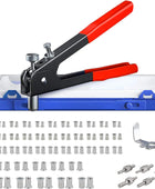 Nietzange Set, AUTOUTLET 86 Stück Nietmutternzange Set Gewindeeinsatz Nietpistolen Werkzeug, mit M3 M4 M5 M6 M8 Dorne und 80PCS Nietmuttern, 10