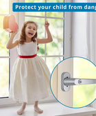 AUTOUTLET Fenstergriffe abschliessbar, 4 Stück Fenstergriff abschließbar Aluminium in Stiftlänge 35mm, Fenstersicherung Balkontürgriff kindersicherung mit Schlüsseln und Schrauben für Fenster (grau)