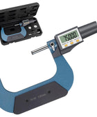 AUTOUTLET Micrometer Digitale Bügelmessschraube 0-25mm/ 0.001mm, Hohe Präzision LCD Digitale Mikrometer Mikrometerschieber Länge Messwerkzeug Mikrometer 0.001mm(0.00005