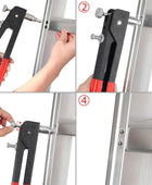 Nietzange Set, AUTOUTLET 86 Stück Nietmutternzange Set Gewindeeinsatz Nietpistolen Werkzeug, mit M3 M4 M5 M6 M8 Dorne und 80PCS Nietmuttern, 10