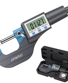 AUTOUTLET 0-25mm ABS Stainless Steel Multifunction Digital LCD Display Micrometer 0.001mm Electronic Micrometer Caliper