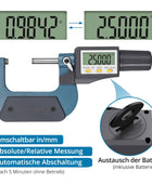 AUTOUTLET Micrometer Digitale Bügelmessschraube 25-50mm/ 0.001mm, Hohe Präzision LCD Digitale Mikrometer Mikrometerschieber Länge Messwerkzeug Mikrometer 0.001mm(0.00005