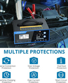 AUTOUTLET 0-12A Automotive Battery Charger for 6V/8V/12V/24V/36V/48V