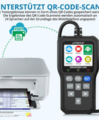 AUTOUTLET OBD2 Diagnosegerät, Unterstützt QR-Code-Scans & One Touch Batterietest-Taste, OBD EOBD Auto Diagnosegerät mit DTC-Definition, 10 Modi & 13 Sprachen, Farbbildschirm, Auto Motor Auslesegerät