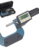 AUTOUTLET Micrometer Digitale Bügelmessschraube 0-25mm/ 0.001mm, Hohe Präzision LCD Digitale Mikrometer Mikrometerschieber Länge Messwerkzeug Mikrometer 0.001mm(0.00005