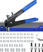Nietzange Set, AUTOUTLET 86 Stück Nietmutternzange Set Gewindeeinsatz Nietpistolen Werkzeug, mit M3 M4 M5 M6 M8 Dorne und 80PCS Nietmuttern, 10