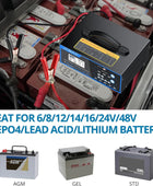 AUTOUTLET 0-12A Automotive Battery Charger for 6V/8V/12V/24V/36V/48V