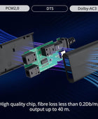 AUTOUTLET 1 in 2 Out Fiber Optic Splitter, Digital Optical Audio Splitter Supports PCM2.0, DTS, Dolby-AC3, Compatible with HDTV, PS4, Xbox & Home Theater Systems