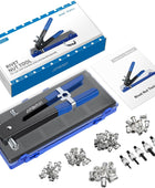 Nietzange Set, AUTOUTLET 86 Stück Nietmutternzange Set Gewindeeinsatz Nietpistolen Werkzeug, mit M3 M4 M5 M6 M8 Dorne und 80PCS Nietmuttern, 10