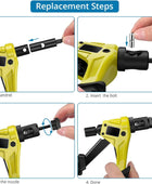 AUTOUTLET Nietmutternzange Set, Profi Hand Nietzange mit M3 M4 M5 M6 Dorne und 100pcs Nieten, 8