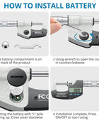 AUTOUTLET 0-25mm ABS Stainless Steel Multifunction Digital LCD Display Micrometer 0.001mm Electronic Micrometer Caliper