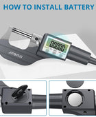 AUTOUTLET Micrometer Digitale Bügelmessschraube 0-25mm/ 0.001mm, Hohe Präzision LCD Digitale Mikrometer Mikrometerschieber Länge Messwerkzeug Mikrometer 0.001mm(0.00005
