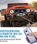 AUTOUTLET 2PCS Wireless Elektrische Seilwinde Funkfernbedienung, Reichweite 100 Fuß, 12V Motorwinde Toröffner Controller Fernsteuerung Set für Winde Kipper LKW ATV