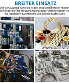 AUTOUTLET Micrometer Digitale Bügelmessschraube 25-50mm/ 0.001mm, Hohe Präzision LCD Digitale Mikrometer Mikrometerschieber Länge Messwerkzeug Mikrometer 0.001mm(0.00005