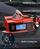 AUTOUTLET Upgraded 8 Volt Battery Charger for Golf Cart Automotive Battery Charger and Maintainer 0-10A with Cable Clamps for 6/8/12/14/16/24V Lead-Acid Batteries