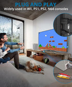 AUTOUTLET RCA to HDMI Converter 1080P/720P HD Conversion, Relive Your Childhood with Retro Games on Modern TVs, Built-in Cable, Instant Plug & Play for Wii, PSOne, PS2, N64 with 60cm Cable & HDMI Plug
