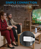 AUTOUTLET Wii to HDMI Converter 1080P 5ft/150cm for Full HD Device, Adapter with HDMI Male Cable Output Compatible with Nintendo Wii, Wii U, HDTV, Monitor-Supports All Wii Display Modes