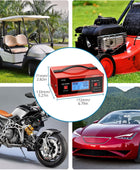 AUTOUTLET Upgraded 8 Volt Battery Charger for Golf Cart Automotive Battery Charger and Maintainer 0-10A with Cable Clamps for 6/8/12/14/16/24V Lead-Acid Batteries