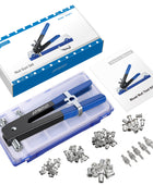 AUTOUTLET 86PCS Threaded Nut Rivet Tool Riveter Rivnut Nutsert Gun