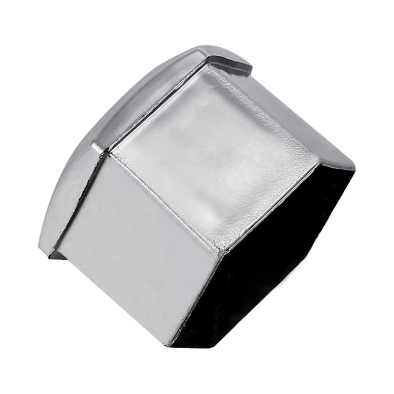 AUTOUTLET 20PCS (16 Standard Sizes + 4 Locking Sizes) Silver Hexagonal Plating Chrome Wheel Nut Caps
