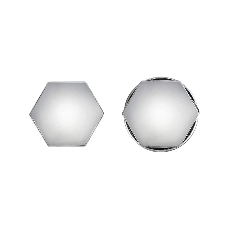AUTOUTLET 20PCS (16 Standard Sizes + 4 Locking Sizes) Silver Hexagonal Plating Chrome Wheel Nut Caps