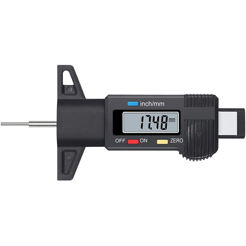 AUTOUTLET Digital Tyre Depth Gauge Tread Checker Motorbike