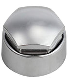 AUTOUTLET 20PCS (16 Standard Sizes + 4 Locking Sizes) Silver Hexagonal Plating Chrome Wheel Nut Caps