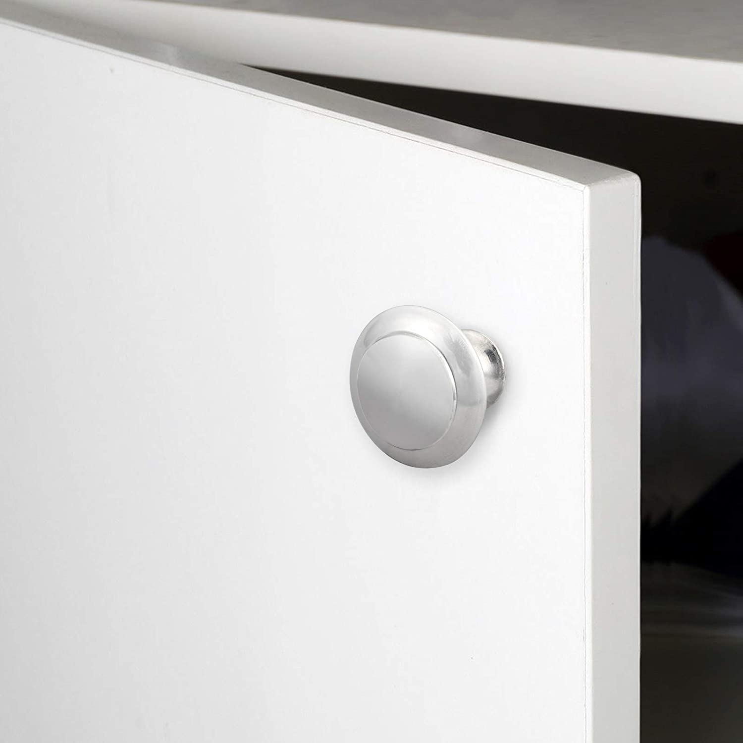 AUTOUTLET 10PCS Cabinet Handle Knobs Silver
