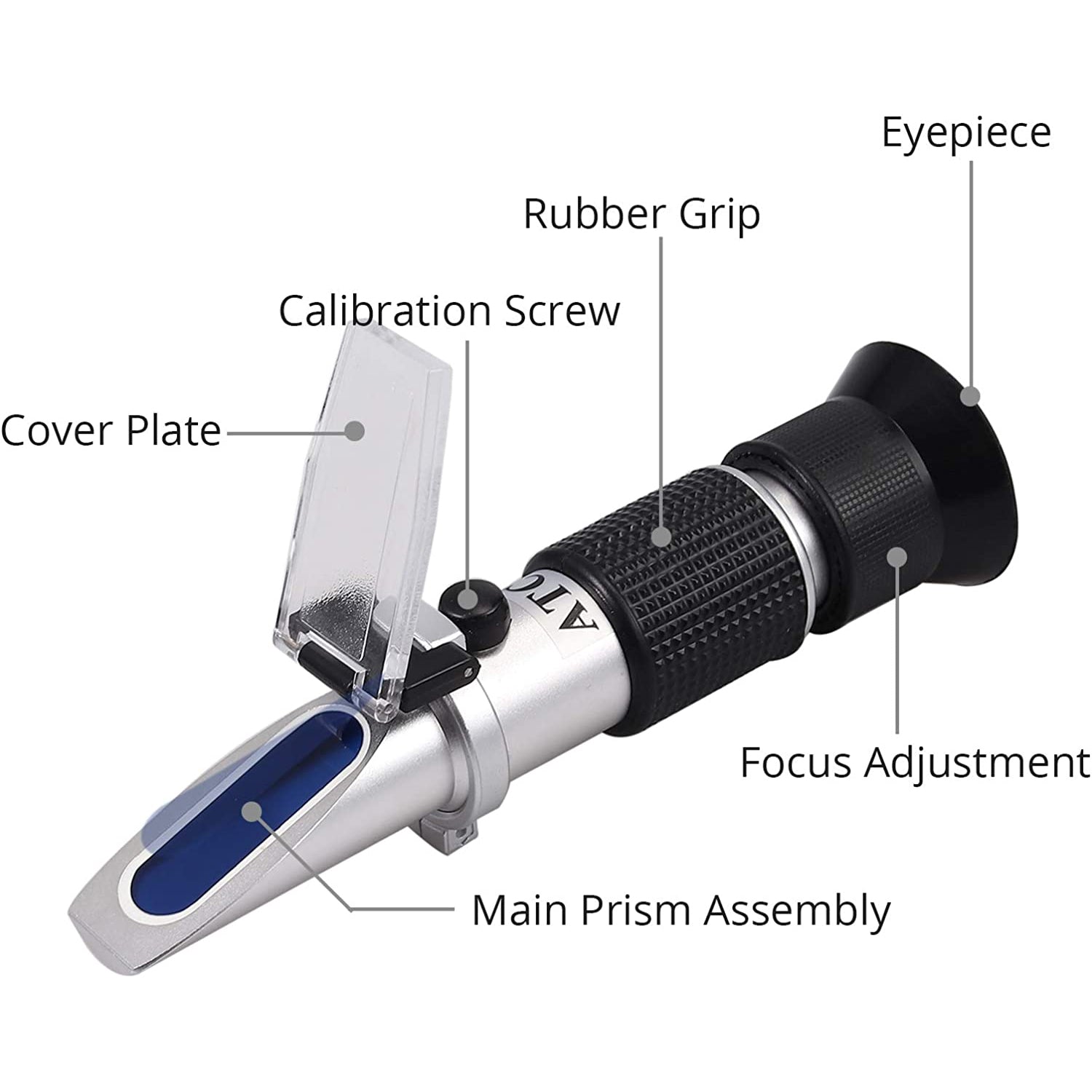AUTOUTLET Honey Baume Refractometer, 58-90% Brix Scale & 12-27% Honey Water Moisture