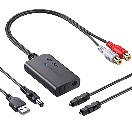 AUTOUTLET 192kHz DAC Converter Digital to Analog Audio Converter
