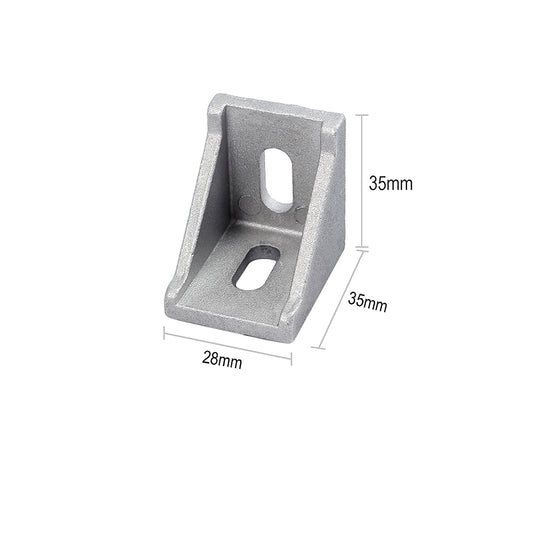 AUTOUTLET 10pcs Right Angle Bracket, Right Angle Bracket Connector T-Nut Screw 3030 Aluminum Extrusion Profile