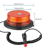 AUTOUTLET 12 LED Strobe Beacon Car Amber Warning Light 10V-30V