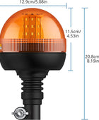 AUTOUTLET 2 PCS Rotating Beacon 40 LED Warning Lights 12V / 24V