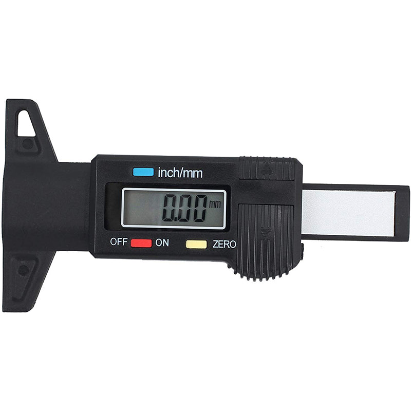 AUTOUTLET Digital Tyre Depth Gauge Tread Checker Motorbike