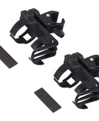 AUTOUTLET 2PCS 360° Black Plastic Bottle Holder Cup Holder Cup